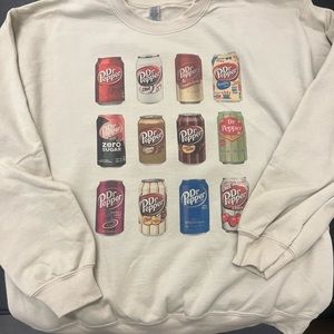 Vintage Style Dr Pepper Cans Crewneck ‼️